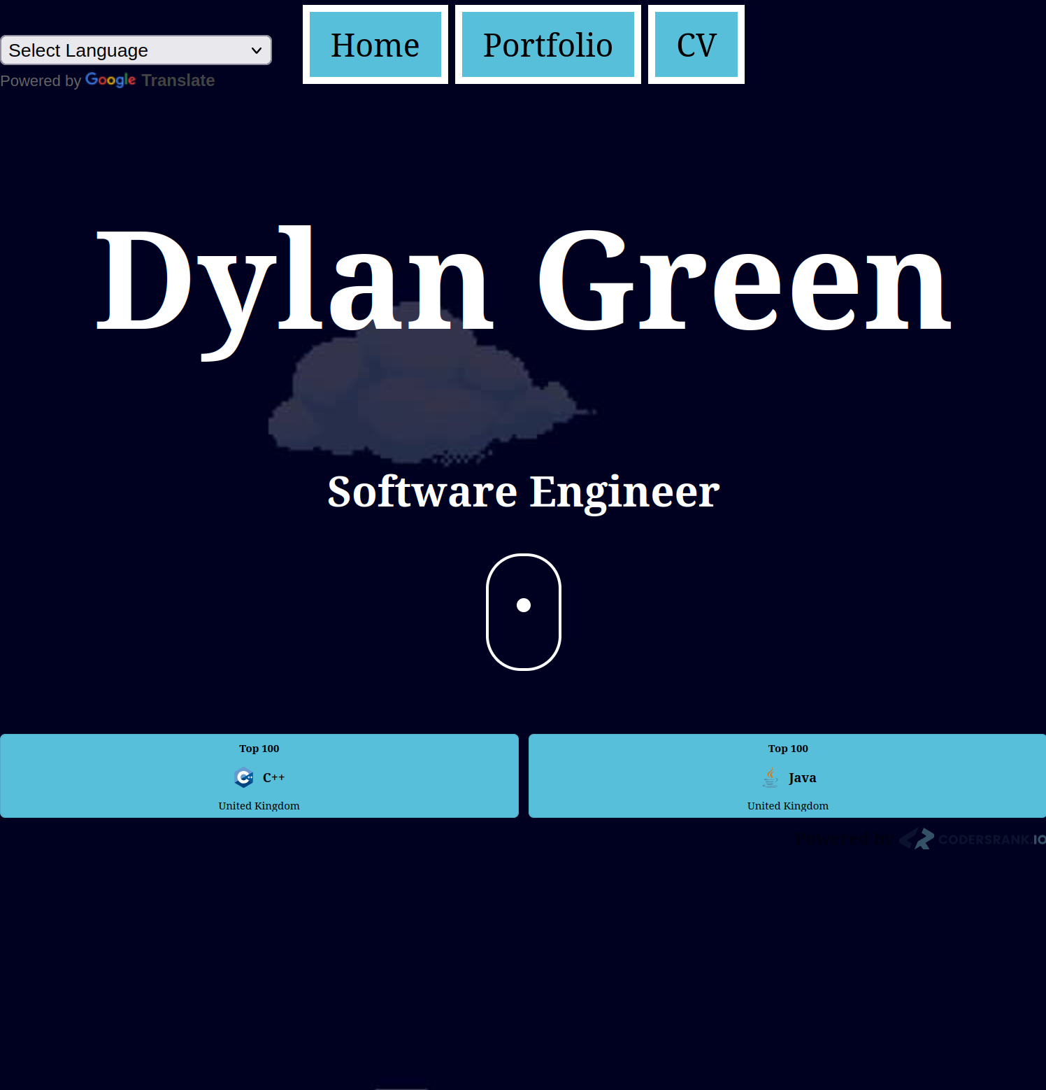 Portfolio website image